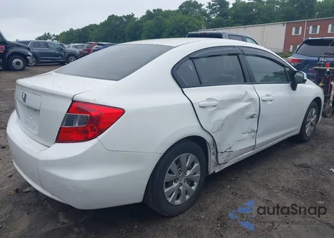 2012 Honda Civic Lx z USA, uszkodzony, nr VIN 2HGFB2F5XCH325663